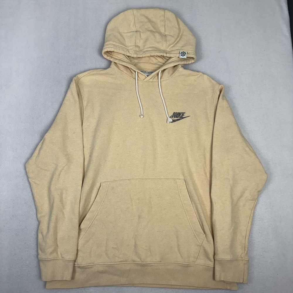 Nike Sportswear Revival Hoodie Mens Large Peach DM5624-268 Move To Zero‎
